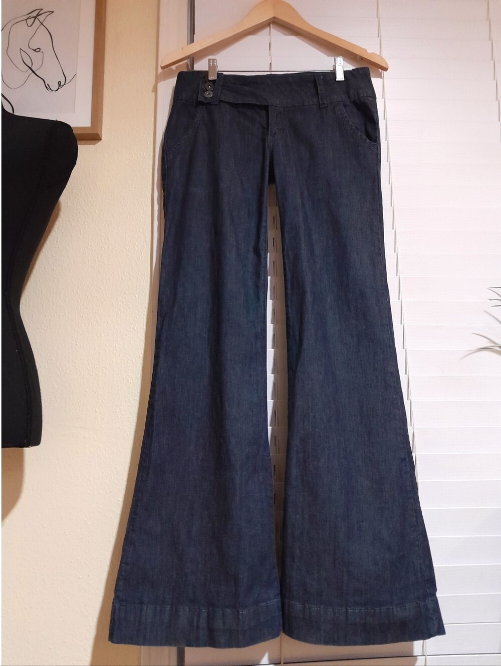 Y2k low rise boot cut Spoon Jeans trouser  sz 7 inseam 32" women's